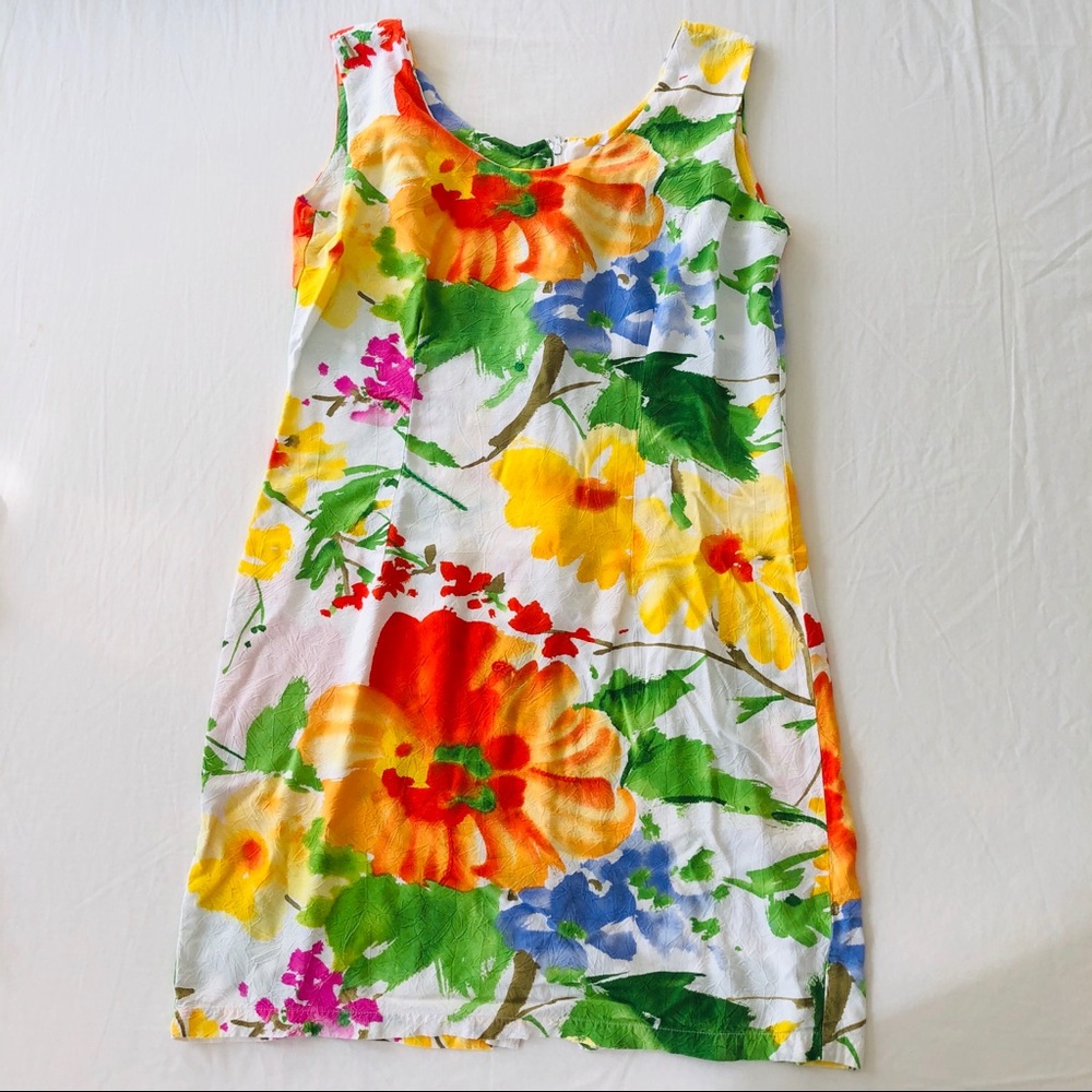 Vintage 80s Jams World Floral Minidress